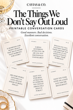 The Things We Don't Say Out Loud | Printable Conversation Cards