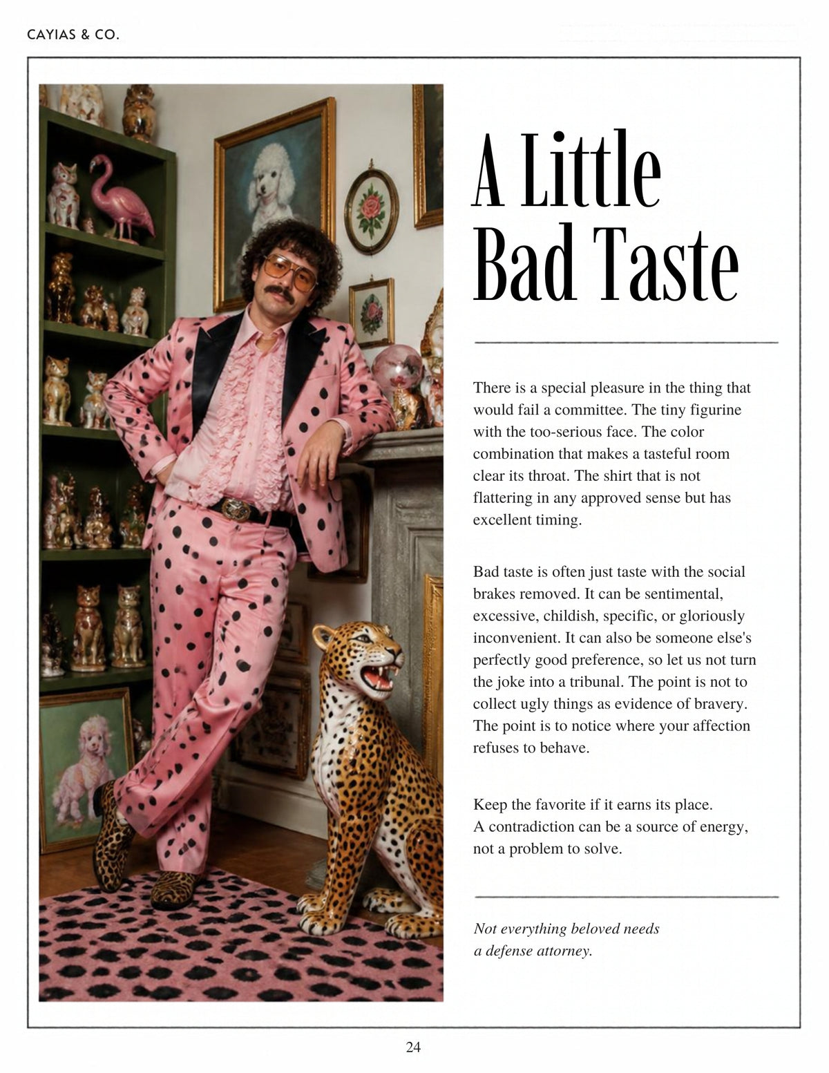 When Did Taste Become a Shopping List? | A Cayias & Co. Digital Magazine